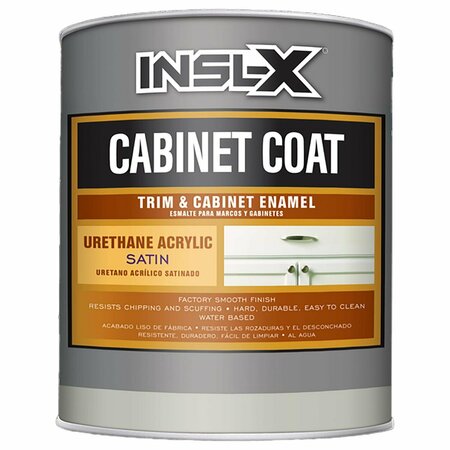 INSL-X BY BENJAMIN MOORE Insl-X Cabinet Coat Satin Base 3 Trim & Cabinet Enamel Interior 1 gal CC653B099-01